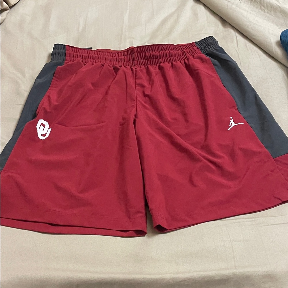 Jordan Men's OU Crimson and Black Athletic Shorts